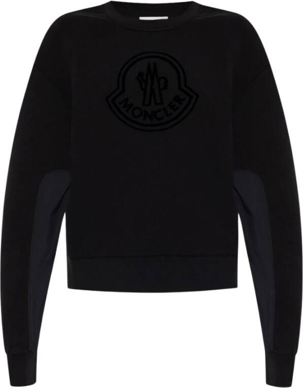 Moncler Sweatshirt Zwart Dames