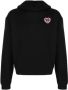 Moncler Logo Applique Hoodie Zwart Heren - Thumbnail 1