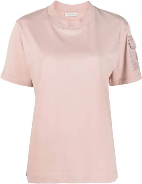 Moncler T-Shirt 51A Roze Dames