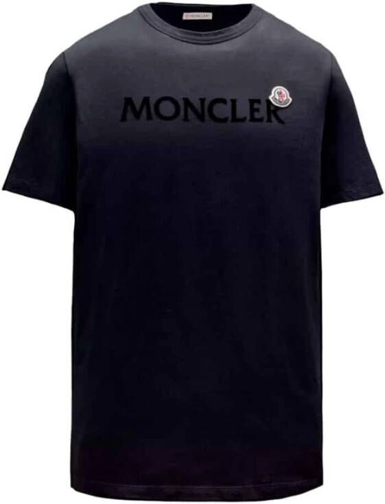 Moncler T-shirt Blauw Heren