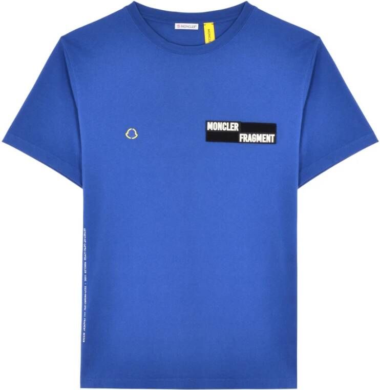 Moncler T-shirt Blauw Heren