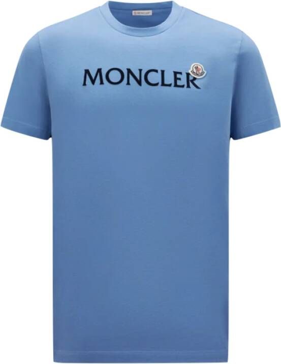 Moncler T-shirt Blauw Heren