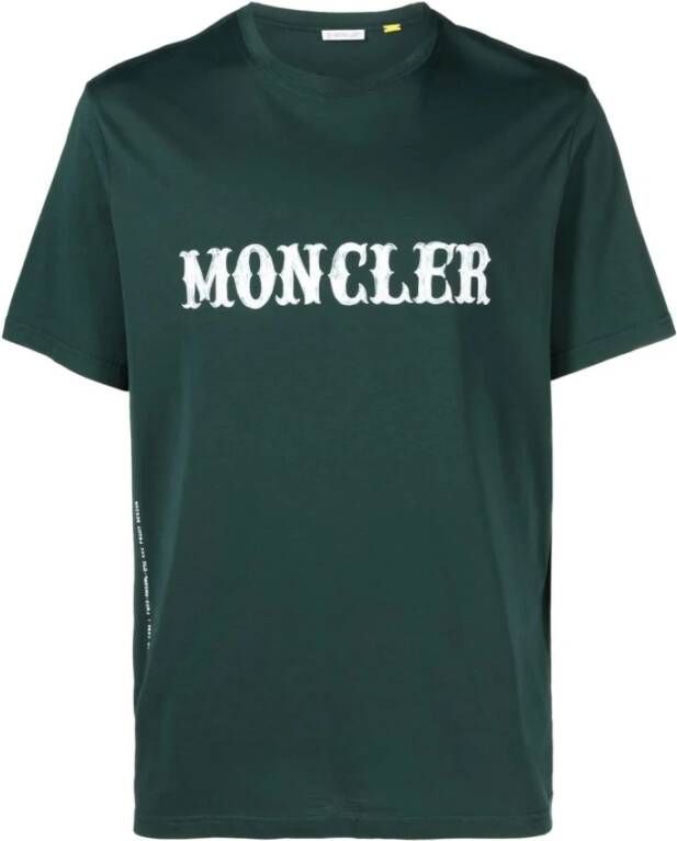 Moncler T-shirt Groen Heren