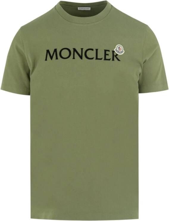 Moncler T-shirt Groen Heren