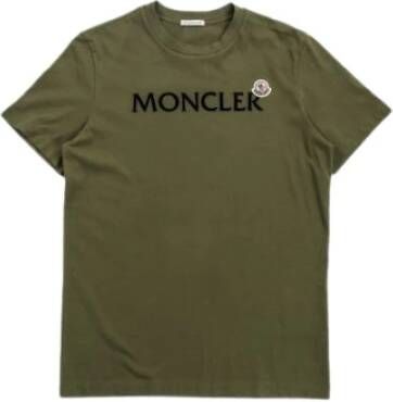Moncler T-shirt Groen Heren