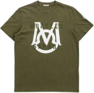 Moncler T-shirt Groen Heren