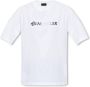 Moncler T-shirt met dubbel logo White Dames - Thumbnail 1