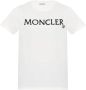 Moncler Witte katoenen T-shirts en Polos White Dames - Thumbnail 1