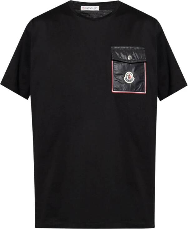 Moncler T-shirt met zak Zwart Heren