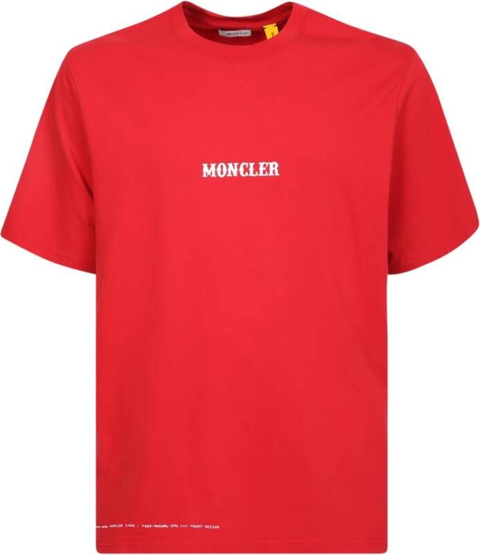 Moncler T-shirt Rood Heren