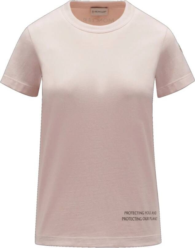 Moncler T-shirt Roze Dames