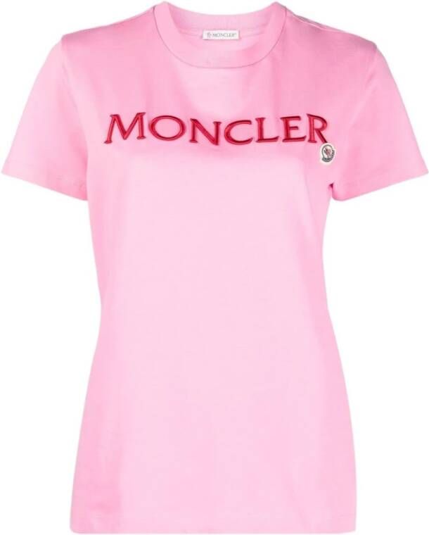 Moncler T-shirt Roze Dames