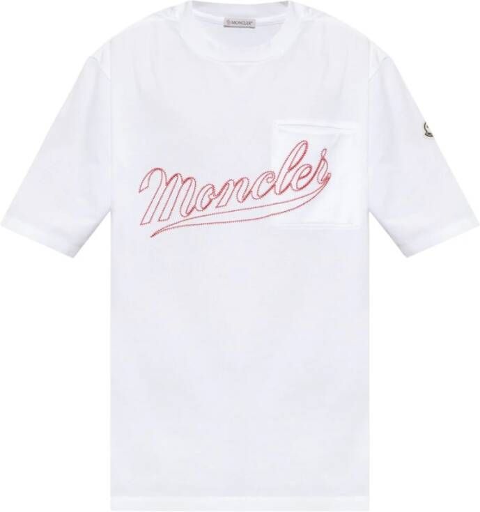 Moncler T-shirt White Heren