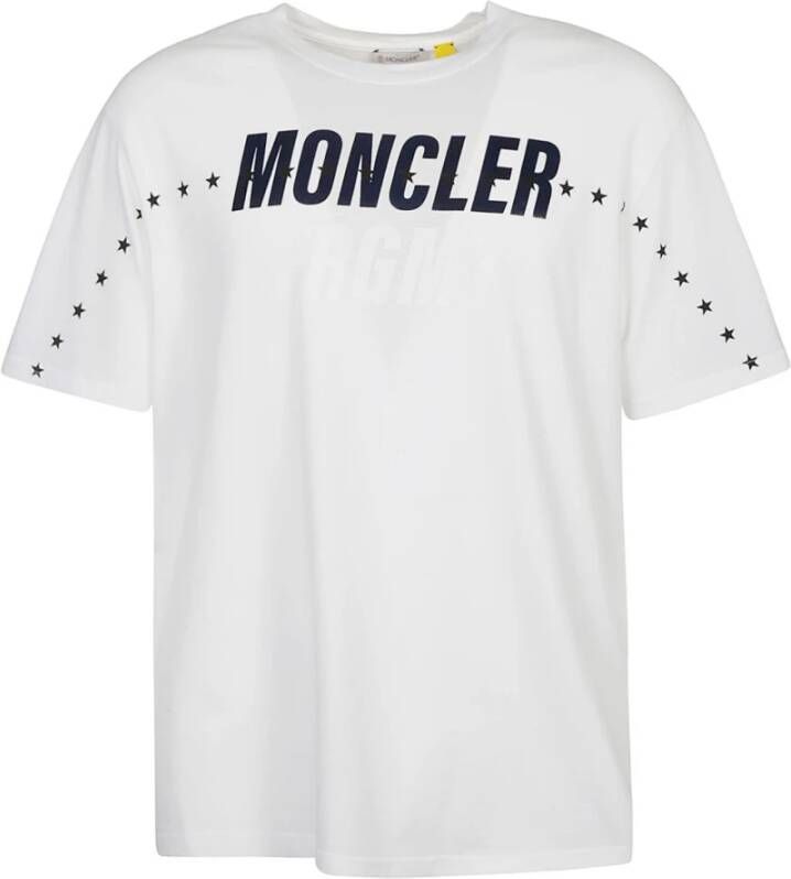 Moncler Logo-Print T-Shirt White Heren