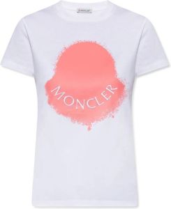 Moncler T-shirt with logo Wit Dames