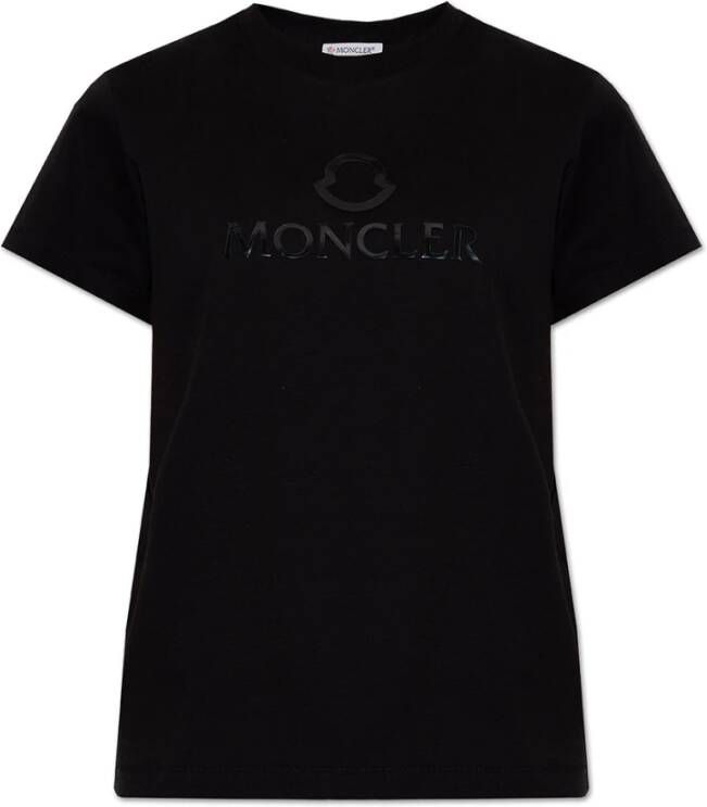 Moncler T-shirt Zwart Dames