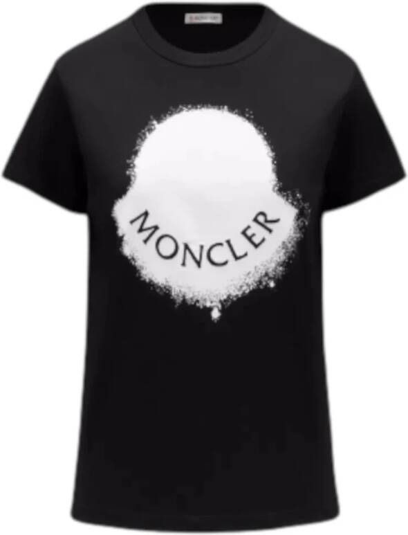 Moncler T-shirt Zwart Dames
