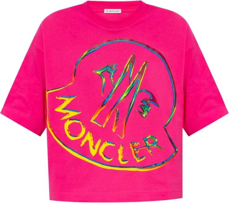 Moncler T-Shirts Roze Dames
