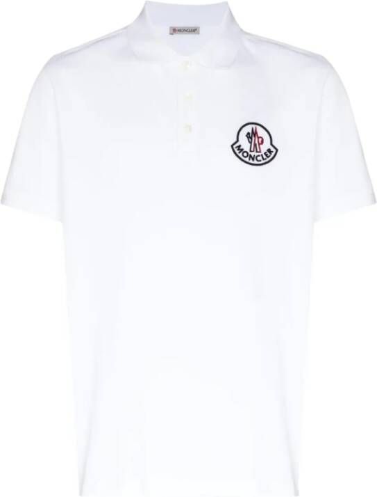 Moncler Klassiek Wit T-shirt voor Mannen White Heren