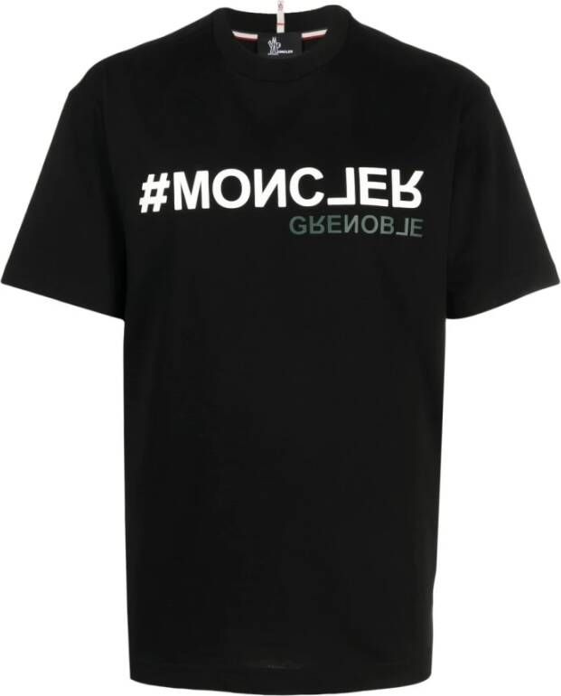 Moncler T-Shirts Zwart Heren