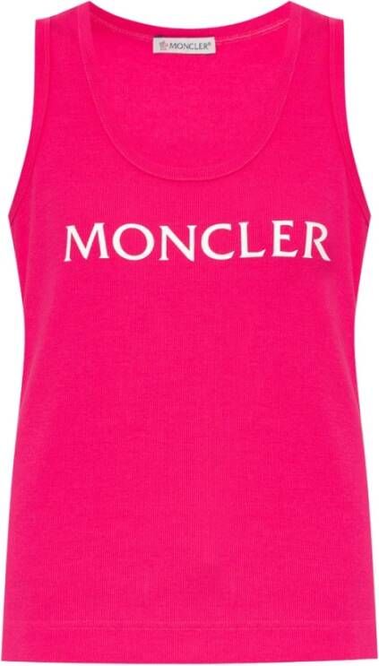 Moncler Top met logo Roze Dames