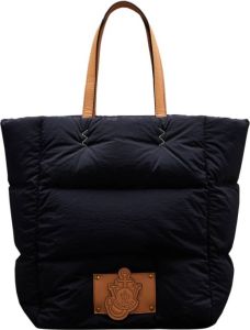 Moncler Tote Bag With Logo Blauw Dames