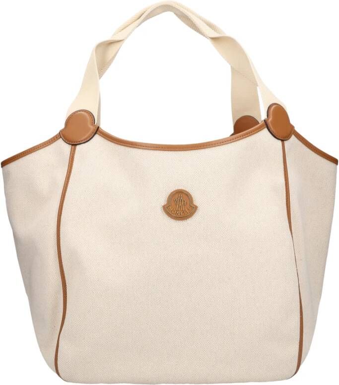 Moncler Tote Bags Beige Dames