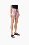 Moncler Zijden Shorts met Palmboomprint Roze Dames - Thumbnail 1