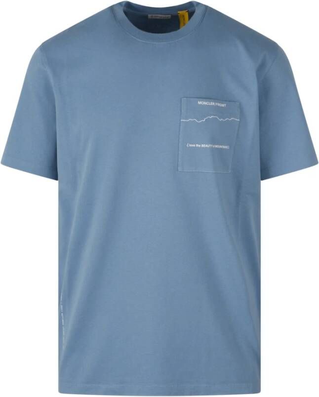 Moncler Upgrade je garderobe met Fw23 Frgmt T-shirt Blauw Heren