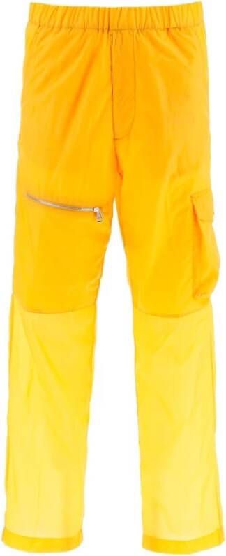 Moncler Tapered Trousers Yellow Heren