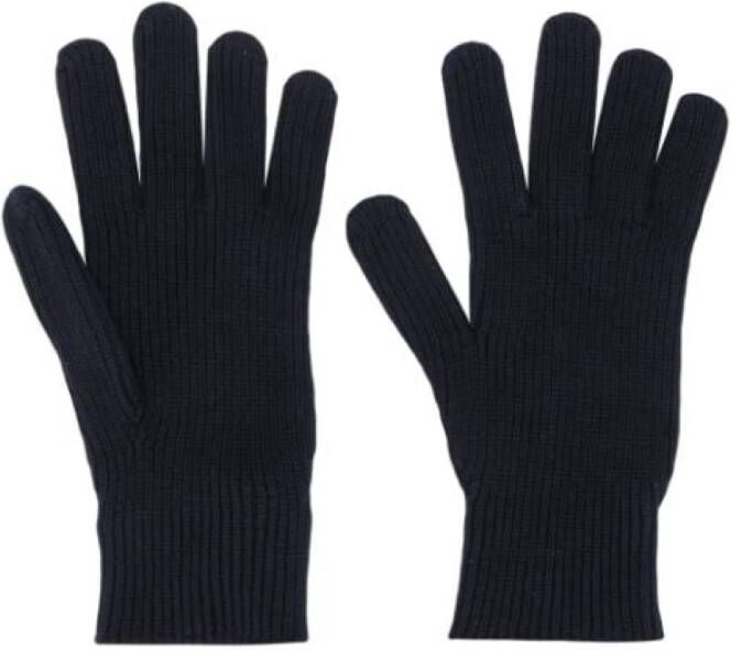 Moncler Wollen Gebreide Handschoenen Zwart Heren