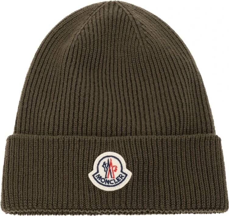 Moncler Wollen muts Groen Heren