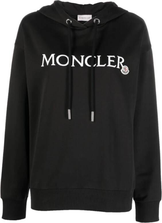 Moncler Zwarte Sweater Hoodie Zwart Dames