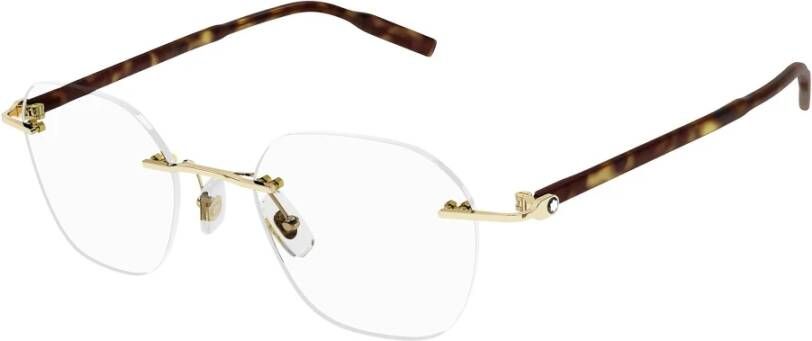 Montblanc Stijlvolle Brilmonturen voor nen Yellow Unisex