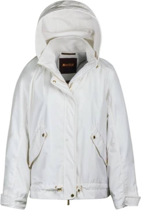 Moorer Bomber Jackets Beige Dames