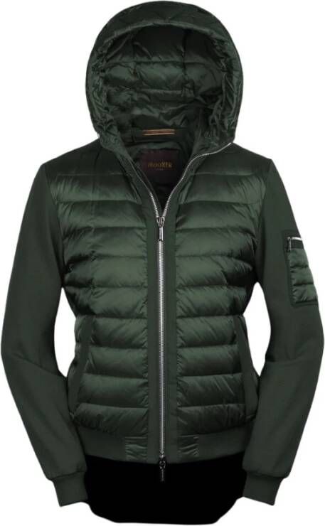 Moorer Militaire Stijl Jas Green Heren