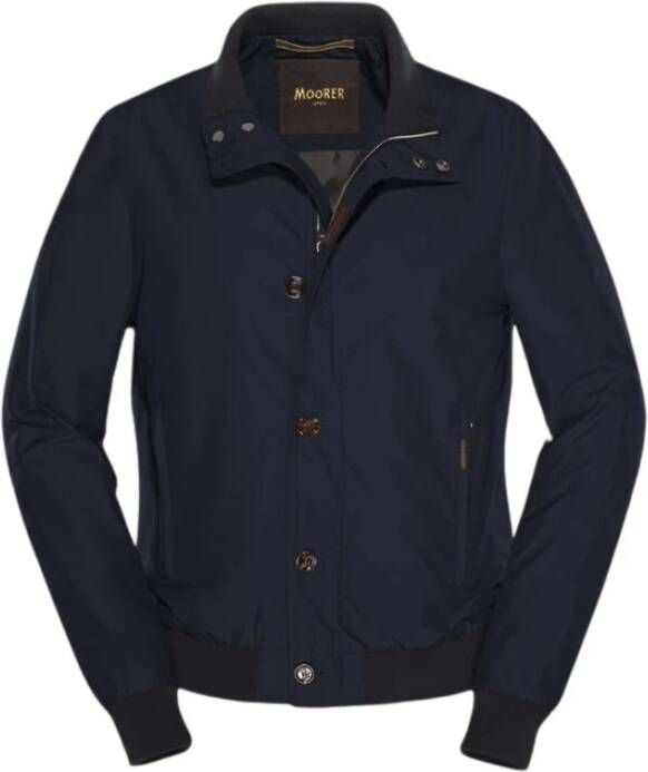 Moorer Bomber Jackets Blauw Heren