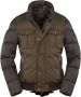 Moorer Militaire Stijl Jassen met Afneembare Shearling Kraag Green Heren - Thumbnail 1