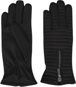 Moorer Guanto Quilted-Qld Gloves Zwart Dames