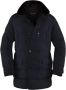 Moorer Blauwe Jas met Afneembare Capuchon Blue Heren - Thumbnail 1