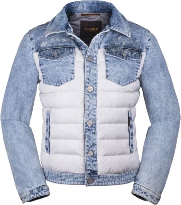 Moorer Jackets Blauw Heren