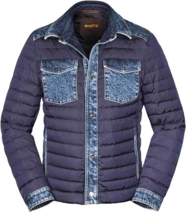 Moorer Jackets Blauw Heren