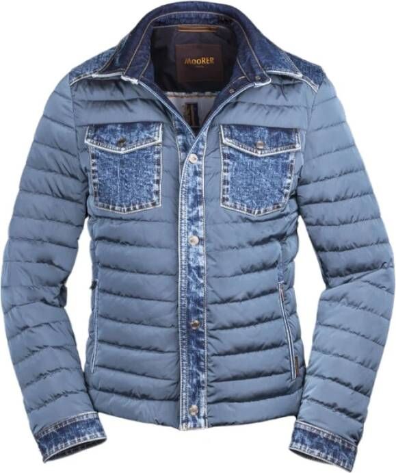 Moorer Jackets Blauw Heren