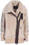 Moorer Gewatteerde Boudin Stijl Jassen Beige Dames - Thumbnail 1