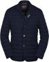 Moorer Gewatteerde Blauwe Jassen Blue Heren - Thumbnail 1