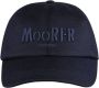 Moorer Verstelbare baseball cap met wollen interlock binnenkant Blue Heren - Thumbnail 1