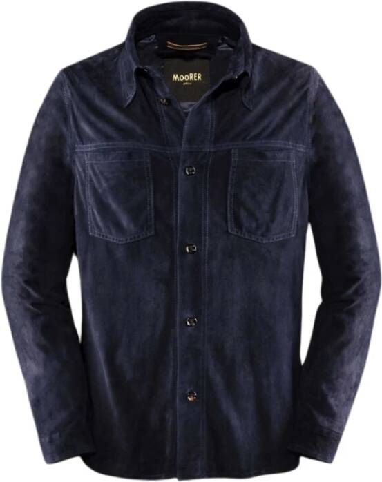 Moorer Lichte jas Blauw Heren