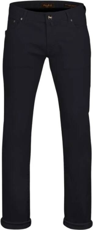 Moorer Rechte broek Blauw Heren