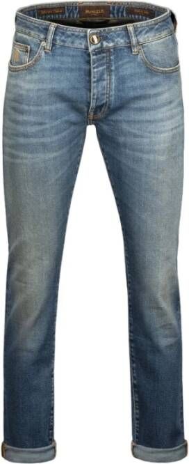 Moorer Trousers Blauw Heren