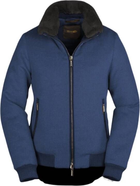 Moorer Winter jas Blauw Heren